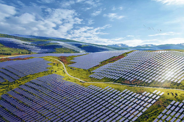 光伏效果图 光伏效果图