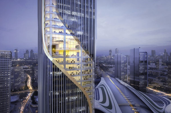 写字楼效果图 写字楼效果图