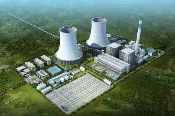 发电厂效果图 发电厂效果图