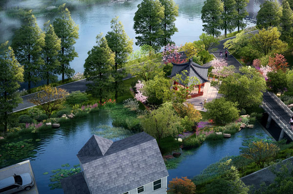 园林效果图 园林效果图