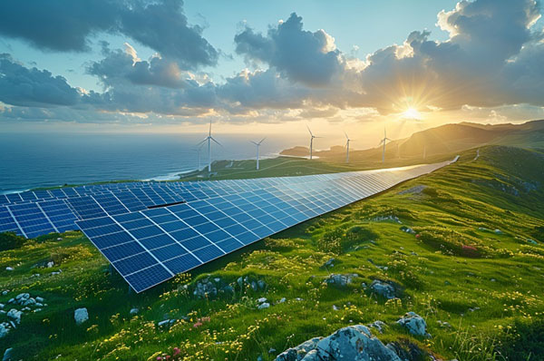 太阳能发电效果图 太阳能发电效果图