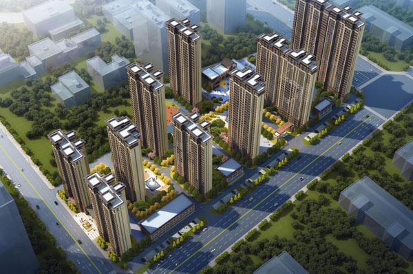 小区规划效果图 小区规划效果图