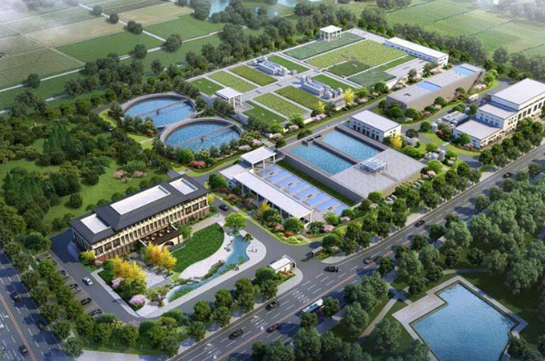 污水处理厂效果图 污水处理厂效果图