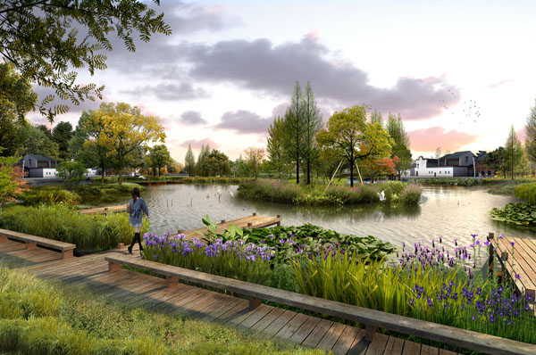 湿地公园效果图 湿地公园效果图