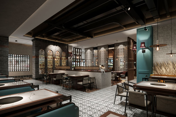 火锅店效果图 火锅店效果图