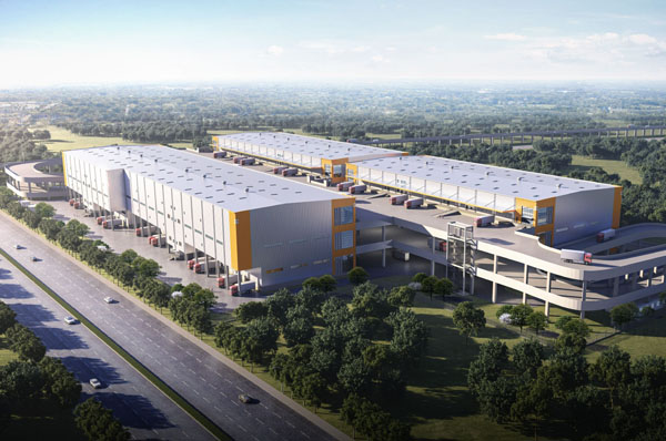 物流园效果图 物流园效果图