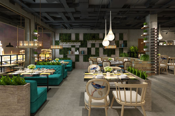 西餐厅效果图 西餐厅效果图