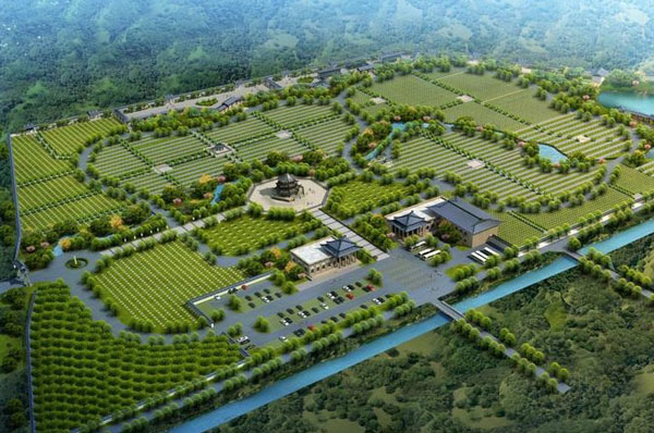 陵园效果图 陵园效果图